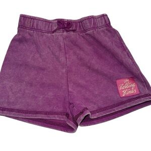 The Rolling Stones purple shorts, little girls size 3T